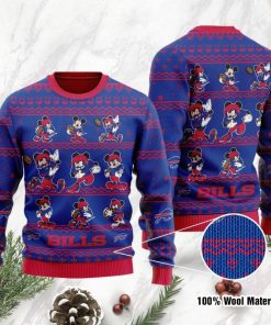 NFL Sport Buffalo Bills Mickey Mouse Christmas Sweater Design 3D Full Printed Sizes S - 5XL - NABU467