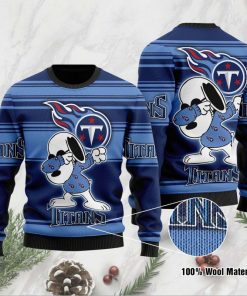 NFL Sport Tennessee Titans Snoopy Christmas Sweater Design 3D Full Printed Sizes S - 5XL - NABU19
