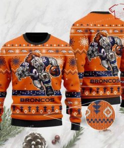 NFL Sport Denver Broncos Christmas Sweater Design 3D Full Printed Sizes S - 5XL - NABY35