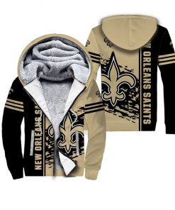 NFL Sport New Orleans Saints Fleece Hoodie Design 3D Full Printed Sizes S - 5XL NABU176