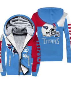 NFL Sport Tennessee Titans Fleece Hoodie Design 3D Full Printed Sizes S - 5XL NABU82