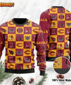 NFL Sport Arizona Cardinals Christmas Sweater Design 3D Full Printed Sizes S - 5XL - NABO165