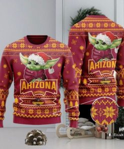 NFL Sport Arizona Cardinals Baby Yoda Christmas Sweater Design 3D Full Printed Sizes S - 5XL - NABO45