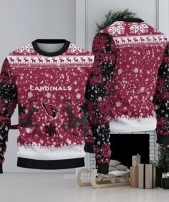 NFL Sport Arizona Cardinals Reindeer Christmas Sweater Design 3D Full Printed Sizes S - 5XL - NABO42