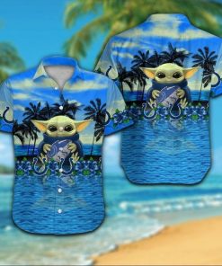 NFL Sport Indianapolis Colts Baby Yoda Button Shirt Design 3D Full Printed Sizes S - 5XL NABY345