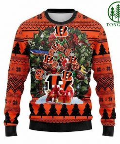 NFL Sport Cincinnati Bengals Christmas Sweater Design 3D Full Printed Sizes S - 5XL - NABE34