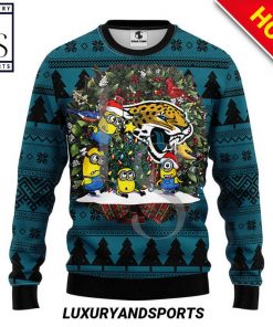 NFL Sport Jacksonville Jaguars Christmas Sweater Design 3D Full Printed Sizes S - 5XL - NMGH80