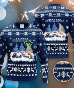 NFL Sport Seattle Seahawks Christmas Sweater Design 3D Full Printed Sizes S - 5XL - NMOI146
