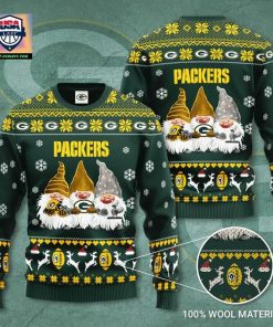 NFL Sport Green Bay Packers Gnome Christmas Sweater Design 3D Full Printed Sizes S - 5XL - NABQ184
