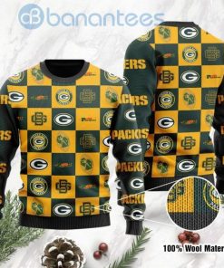 NFL Sport Green Bay Packers Christmas Sweater Design 3D Full Printed Sizes S - 5XL - NABQ125