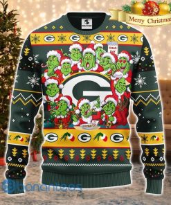 NFL Sport Green Bay Packers Grinch Christmas Sweater Design 3D Full Printed Sizes S - 5XL - NABQ105