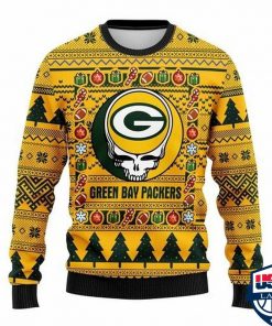 NFL Sport Green Bay Packers Christmas Sweater Design 3D Full Printed Sizes S - 5XL - NABQ91