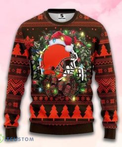 NFL Sport Cleveland Browns Christmas Sweater Design 3D Full Printed Sizes S - 5XL - NABQ62