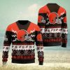 NFL Sport Cleveland Browns Christmas Sweater Design 3D Full Printed Sizes S - 5XL - NABQ61