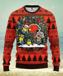 NFL Sport Cleveland Browns Minion Christmas Sweater Design 3D Full Printed Sizes S - 5XL - NABQ55