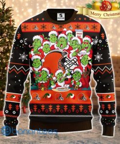 NFL Sport Cleveland Browns Grinch Xmas Day Christmas Sweater Design 3D Full Printed Sizes S - 5XL - NABQ04