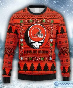 NFL Sport Cleveland Browns Christmas Sweater Design 3D Full Printed Sizes S - 5XL - NABQ01