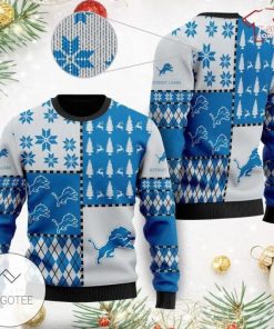 NFL Sport Detroit Lions Sweater Design 3D Full Printed Sizes S - 5XL - NABL421