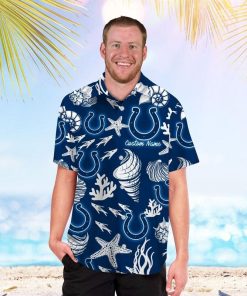 NFL Sport Indianapolis Colts Custom Name Button Shirt Design 3D Full Printed Sizes S - 5XL NABY333