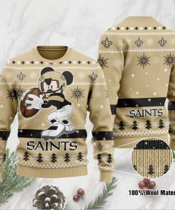 NFL Sport New Orleans Saints Mickey Mouse Sweater Design 3D Full Printed Sizes S - 5XL - NABL43