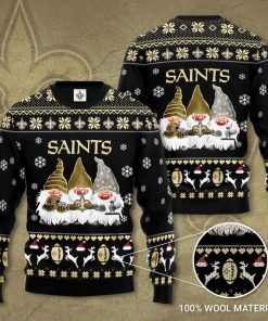 NFL Sport New Orleans Saints Gnome Sweater Design 3D Full Printed Sizes S - 5XL - NABL38