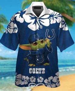 NFL Sport Indianapolis Colts Baby Yoda Hawaii Shirt Design 3D Full Printed Sizes S - 5XL NABY332