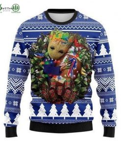 NFL Sport Buffalo Bills Groot Christmas Sweater Design 3D Full Printed Sizes S - 5XL - NABJ475