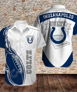 NFL Sport Indianapolis Colts Button Shirt Design 3D Full Printed Sizes S - 5XL NABY327