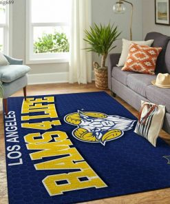 NFL Sport Los Angeles Rams Rug Home Floor Decor NMKI145