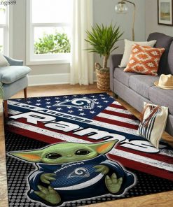 NFL Sport Los Angeles Rams Rug Home Floor Decor NMKI144