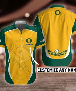 NCAA Oregon Ducks Button Shirt Design 3D Full Printed Custom Name Sizes S - 5XL NC92105