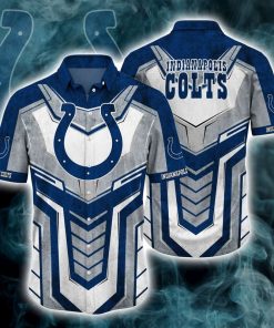 NFL Sport Indianapolis Colts Button Shirt Design 3D Full Printed Sizes S - 5XL NABY316