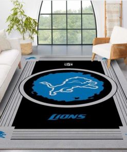 NFL Sport Detroit Lions Rug Home Floor Decor NABL363