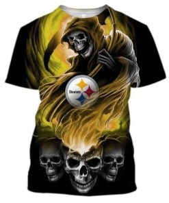 NFL Sport Pittsburgh Steelers T-shirt Design 3D Full Printed Sizes S - 5XL - NMCS137