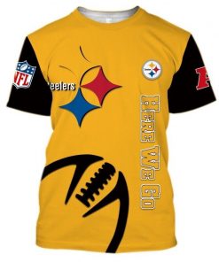 NFL Sport Pittsburgh Steelers T-shirt Design 3D Full Printed Sizes S - 5XL - NMCS135