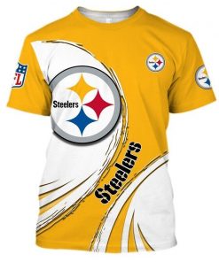 NFL Sport Pittsburgh Steelers T-shirt Design 3D Full Printed Sizes S - 5XL - NMCS132