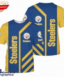 NFL Sport Pittsburgh Steelers T-shirt Design 3D Full Printed Sizes S - 5XL - NMCS128