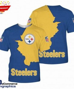 NFL Sport Pittsburgh Steelers T-shirt Design 3D Full Printed Sizes S - 5XL - NMCS127