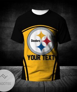 NFL Sport Pittsburgh Steelers Custom Name T-shirt Design 3D Full Printed Sizes S - 5XL - NMCS064