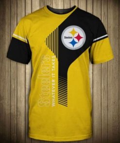 NFL Sport Pittsburgh Steelers T-shirt Design 3D Full Printed Sizes S - 5XL - NMCS044