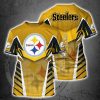 NFL Sport Pittsburgh Steelers T-shirt Design 3D Full Printed Sizes S - 5XL - NMCS039