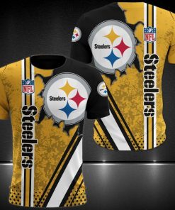 NFL Sport Pittsburgh Steelers T-shirt Design 3D Full Printed Sizes S - 5XL - NMCS034