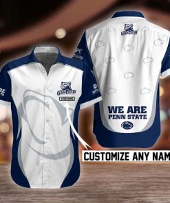 NCAA Penn State Nittany Lions Button Shirt Design 3D Full Printed Custom Name Sizes S - 5XL NC92104