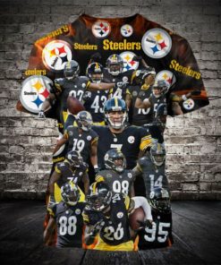 NFL Sport Pittsburgh Steelers T-shirt Design 3D Full Printed Sizes S - 5XL - NMCS026