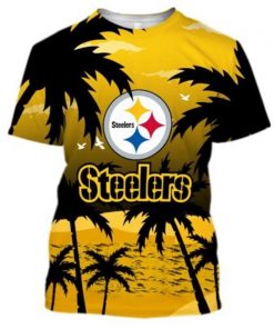 NFL Sport Pittsburgh Steelers T-shirt Design 3D Full Printed Sizes S - 5XL - NMCS023