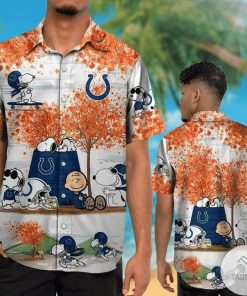 NFL Sport Indianapolis Colts Snoopy Hawaii Shirt Design 3D Full Printed Sizes S - 5XL NABY307