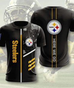 NFL Sport Pittsburgh Steelers T-shirt Design 3D Full Printed Sizes S - 5XL - NMCS014