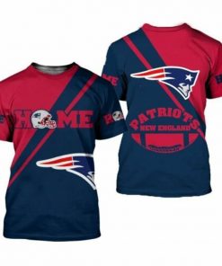 NFL Sport New England Patriots T-shirt Design 3D Full Printed Sizes S - 5XL - NAKA95