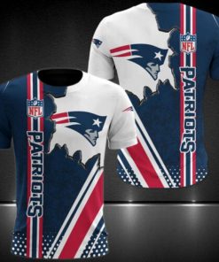 NFL Sport New England Patriots T-shirt Design 3D Full Printed Sizes S - 5XL - NAKA74