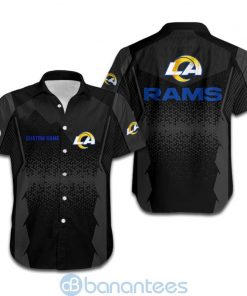NFL Sport Los Angeles Rams Custom Name Button Shirt Design 3D Full Printed Sizes S - 5XL NMKI102D